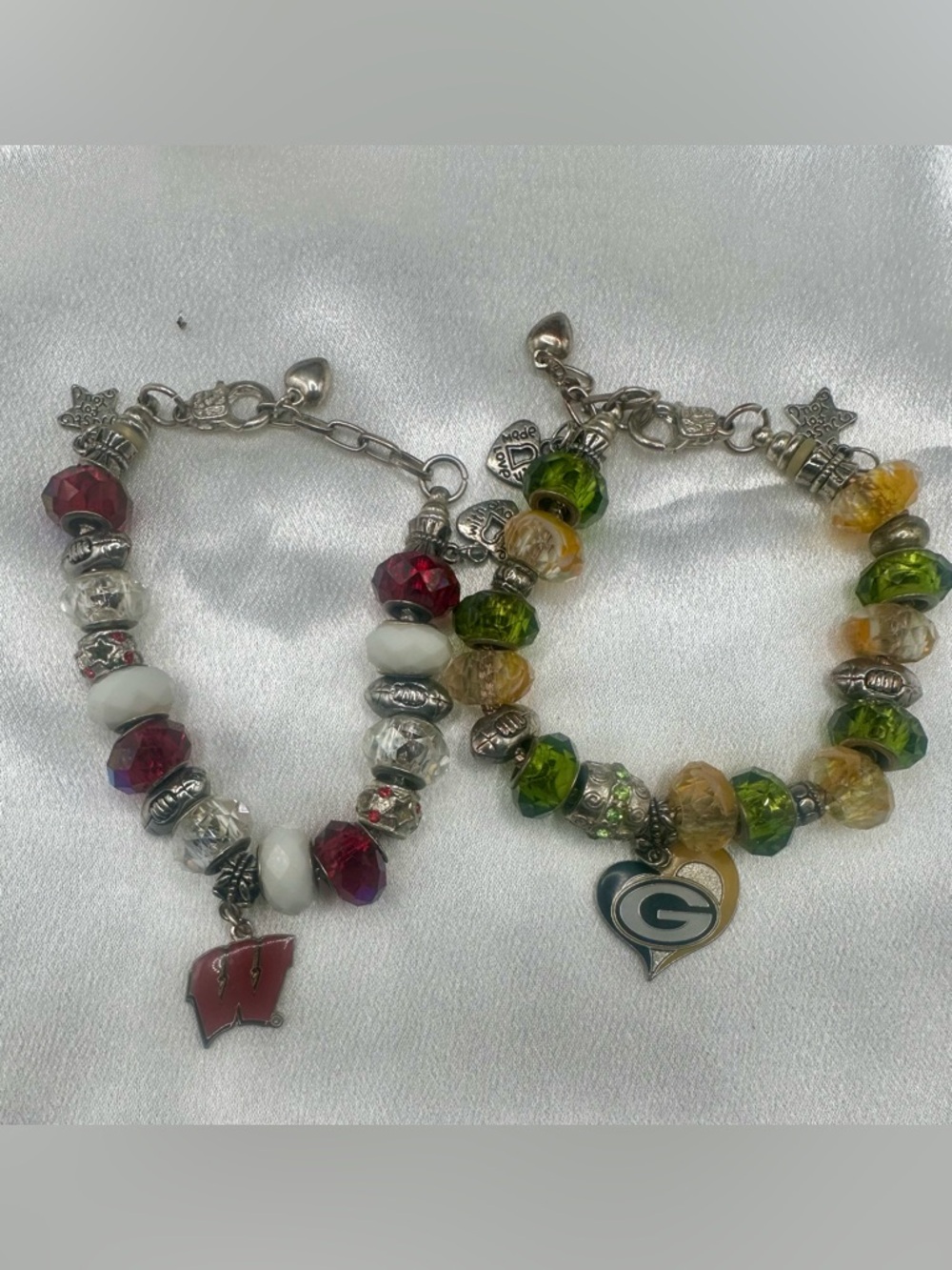 Sports Team Themed Charm Bracelets